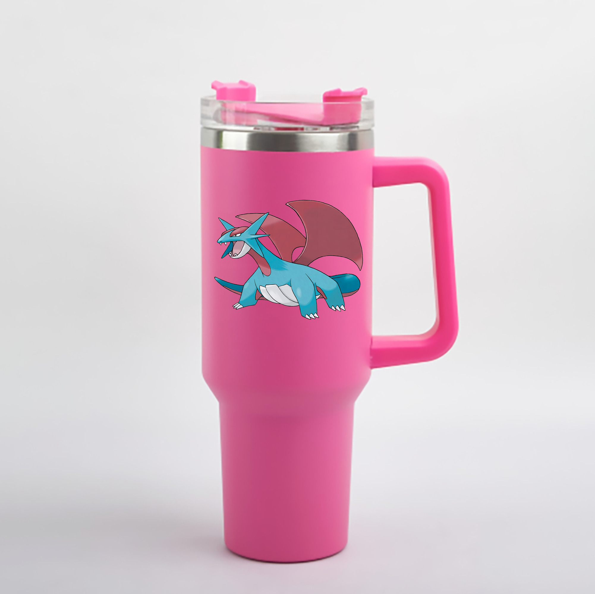 （画像用） ポケットモンスター Pokémon 1200mL車用タンブラー - クリスタルステッカー（プラスチックストロー付き）